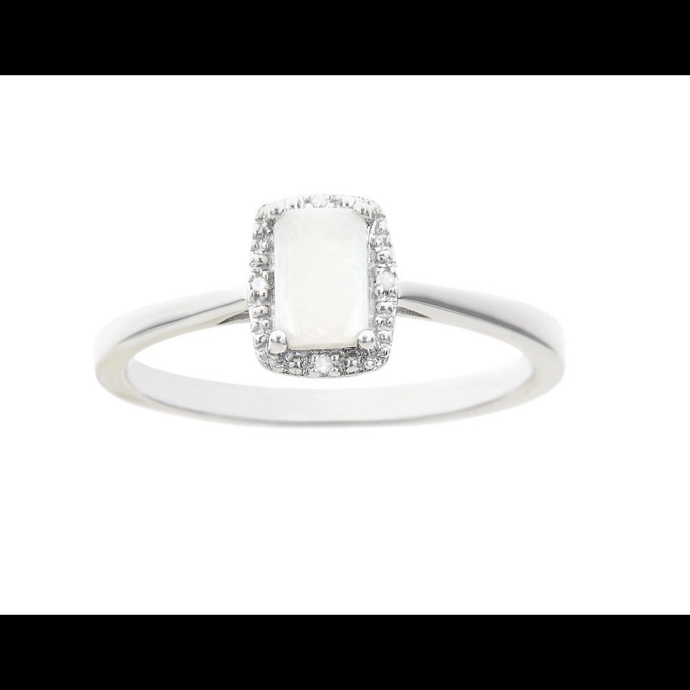 Sterling Silver Opal Ring